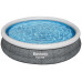 BESTWAY Fast Set Piscine hors sol ronde effet rotin, 366 x 76 cm, avec pompe 57445