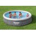 BESTWAY Fast Set Piscine hors sol ronde effet rotin, 366 x 76 cm, avec pompe 57445