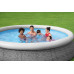 BESTWAY Fast Set Piscine hors sol ronde effet rotin, 366 x 76 cm, avec pompe 57445