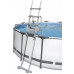 BESTWAY Echelle de sécurité 2 x 4 marches avec plateforme pour piscine hauteur 132 cm 5833