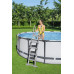 BESTWAY Echelle de sécurité 2 x 4 marches avec plateforme pour piscine hauteur 132 cm 5833