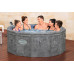 BESTWAY Lay-Z-Spa Carrara ThermaCore AirJet Spa gonflable, 170 x 65 cm, 6 pesonnes 6001V