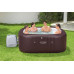 BESTWAY Lay-Z-Spa Maldives HydroJet Pro Spa gonflable carré, 201 x 80 cm,6 personnes 60033