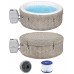 BESTWAY Lay-Z-Spa Madrid AirJet Spa gonflable rond, 180 x 66 cm, 4 personnes 60055