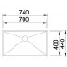 BLANCO ZEROX 700-U Évier, inox, 740 x 440 mm 521593