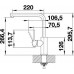 BLANCO LANORA Mitigeur d’évier, acier brossé 523122