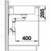 BLANCO LANTOS XL 6S-IF Compact Évier inox brossé vidage automatique 523140
