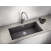 BLANCO SUBLINE 800-U Evier Silgranit, gris rocher 523142