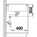 BLANCO AXIA III 45 S Évier, planche a decouper verre,. anthracit 523183