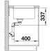 BLANCO SUBLINE 480/320 U InFino SILGRANIT Évier, Tartufo 523591