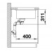 BLANCO SUBLINE 350/150-U Évier de cuisine avec bac a déchets noir 523747