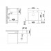 BLANCO SUBLINE 500-IF/A SteelFrame InFino Evier anthracite 524113