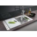 BLANCO Axis III 5S-IF Évier de cuisine, acier inoxydable 522103