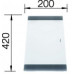 BLANCO planche a découper en verre satiné pour modeles ZeroX, 219644