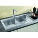 BLANCO Divon II 8-IF Évier, Inox soie avec commande excentrée 521663
