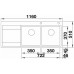 BLANCO Divon II 8 S-IF Évier double avec égouttoir, Acier inoxydable 521664