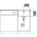 BLANCO Andano 400-U évier inox, bonde manuel 522959