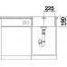 BLANCO Andano 450-IF évier inox, bonde manuel 522961
