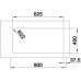 BLANCO Andante 400/400-U Évier 86,5 x 44 cm, Inox satiné 522987