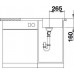 BLANCO Lantos 45 S - IF Évier Acier inoxydable brossé, vidage automatique 519059