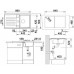 BLANCO Lexa 45 S Infino Evier Silgranit, tartufo 524907