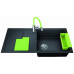 BLANCO Sity XL 6 S Infini SILGRANIT Évier, noir / kiwi 525968