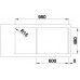 BLANCO Sity XL 6 S Infini SILGRANIT Évier, noir / kiwi 525968