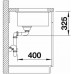 BLANCO SUBLINE 500-U Évier en céramique, blanc cristal 523733