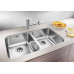BLANCO SUPRA 340/340 U Éviers, Acier inoxydable brossé 519716