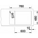 BLANCO Metra 6 S Compact Évier, PuraDur gris perle 520576