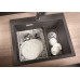 BLANCO PLEON 6 Split Silgranit PuraDur Evier, béton, vidage automatique 525307