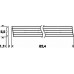 BOSCH Fer pour rabot 82 mm, droit, carbure de tungstene, 40° 2607000096