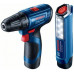 BOSCH GSR 120-LI PROFESSIONAL Perceuse-visseuse sans fil, 12 V, 2 × 2,0 Ah, 06019G8004