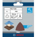BOSCH Feuille abrasive PRO F460, 93 x 93 mm, G80, 5 pieces 2608621686