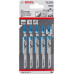 BOSCH Lame de scie sauteuse PRO Alu T127D, 100 mm, 5 pieces 2608631017