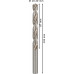 BOSCH Foret hélicoidal PRO Metal HSS-G longueur standard, 10,2 x 87 x 133 mm 2608585523