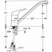 CLAGE EKM Mitigeur monocommande d’évier avec bec pivotant 21cm 1100-04220