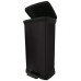 CURVER DECO BIN 50L Poubelle a pédale 39 x 29 x 73 cm noir 02162-929