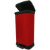 CURVER DECO BIN 50L Poubelle a pédale 39 x 29 x 73 cm rouge 02162-931