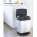 CURVER DECO BIN DUO 18L+10L Poubelle a pédale 29 x 39 x 50,5 cm argenté/noir 02165-582