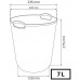 CURVER KNIT 7L Corbeille a papier 24 x 23 x 27 cm marron 03678-X59