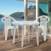 CURVER LISA Table de jardin 90 x 73 cm, blanc 17180053