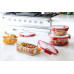CURVER SMART COOK 0,9L Récipient en verre 20 x 15 x 7 cm transparent/rouge 00114-472
