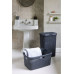 CURVER STYLE 60L Coffre a linge 44,8 x 61,5 x 34,1 cm, gris foncé 00707-308
