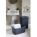 CURVER STYLE 40L Coffre a linge 44,8 x 61,5 x 26,5 cm, gris foncé 00709-308
