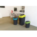 CURVER FLIP BIN 9L Poubelle 35 x 18,9 x 23,5 cm noir/bleu 02170-280
