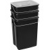 CURVER BIOBOX 2x10L+6L Ensemble de paniers de tri noir 08993-840