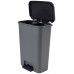 CURVER COMPATTA 23+23L Poubelle 49,6 x 29,4 x 62 cm gris 17210792