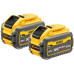 DeWALT DCB132X2-QW XR FLEXVOLT 54 V kit (2× batteries 9,0 Ah + chargeur double DCB132)