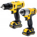 DeWALT DCK211C2 Perceuse Visseuse / a chocs Accus XR Li-Ion (12V/ 2x1,3Ah)